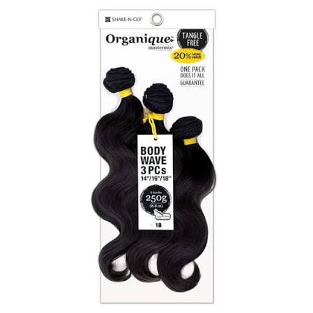 Milky Way Organique Mastermix Body Wave, 3 pieces, tangle free
