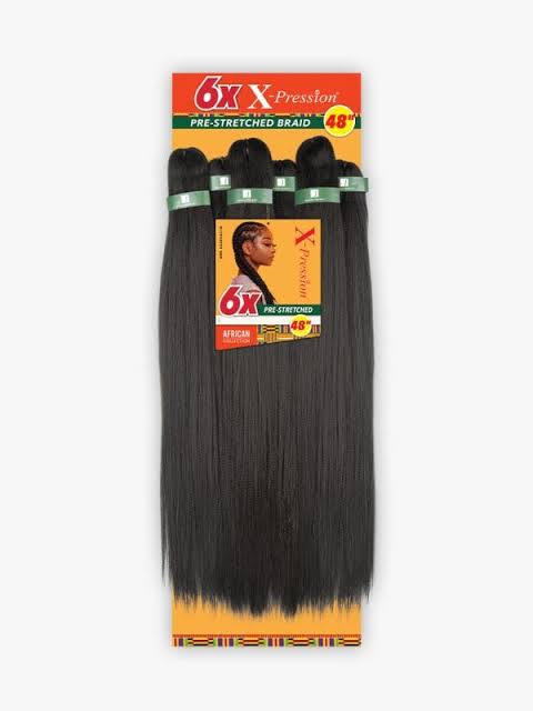 Sensationnel X-Pression 6X pre-stretched braid, African Collection, 48 inch